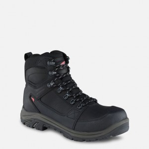 Red Wing 6-inch Side-Zip Waterproof Safety Toe Boot Black-Gray | ZD1690827