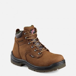 Red Wing 6-inch Waterproof Soft Toe Boot Brune | JD6327108