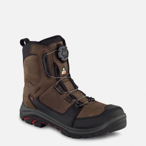 Red Wing 8-inch BOA®, Waterproof, CSA Safety Toe Boot Black-Red | ZH3758421