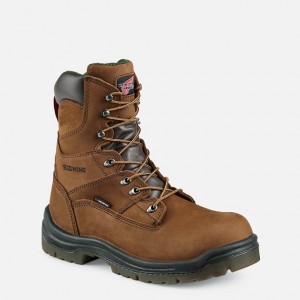 Red Wing 8-inch Waterproof Safety Toe Boot Brune | UY6154729