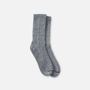 Red Wing Cotton Blend Ragg Crew Boot Socks in Over Dyed Black/Gray Cotton Blend | YS8517204