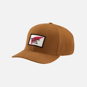 Red Wing Embroidered Logo Ball Cap in Copper | XF3908457