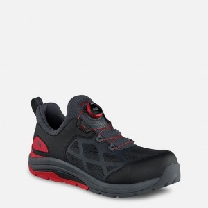 Red Wing Safety Toe Athletic Work Shoe Charcoal-Red | TS2917534