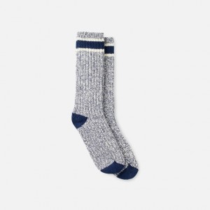 Red Wing Wool Blend Ragg Crew Socks in Slate/Navy Wool Blend | HC4591680