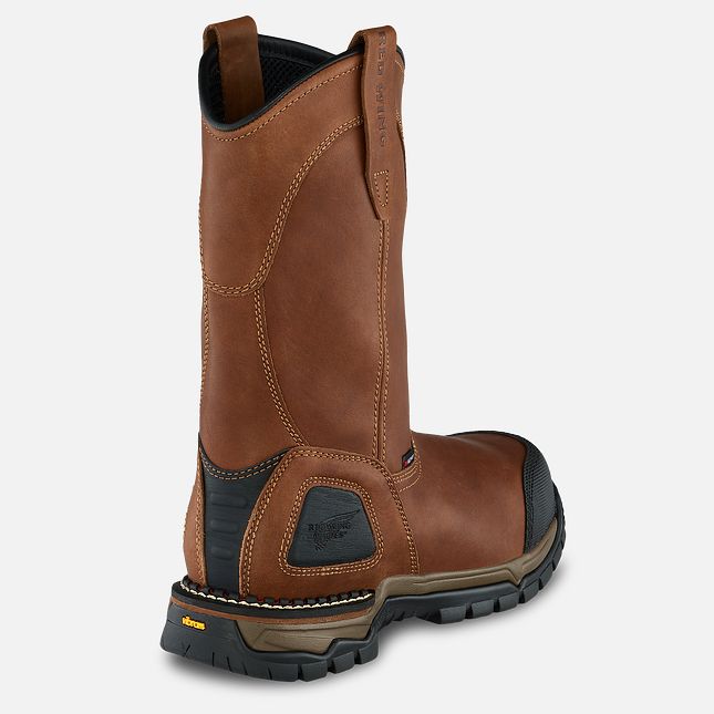 Red Wing 11-inch Waterproof Safety Toe Pull-On Boot Rød | UJ0845716