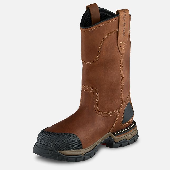 Red Wing 11-inch Waterproof Safety Toe Pull-On Boot Rød | UJ0845716