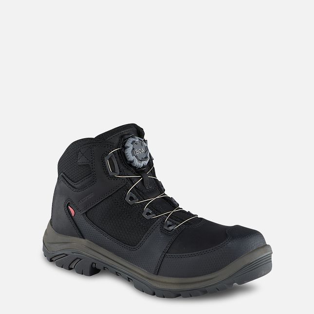 Red Wing 5-inch Waterproof Safety Toe Hiker Boot Black-Gray | TH8634790