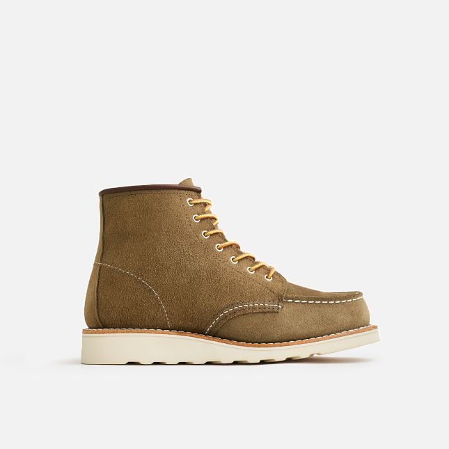 Red Wing 6-inch Classic Short Boot in Olive Mohave Leather | KM7513649