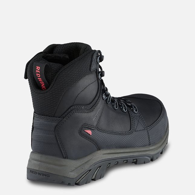 Red Wing 6-inch Side-Zip Waterproof Safety Toe Boot Black-Gray | ZD1690827