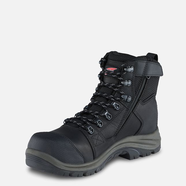 Red Wing 6-inch Side-Zip Waterproof Safety Toe Boot Black-Gray | ZD1690827