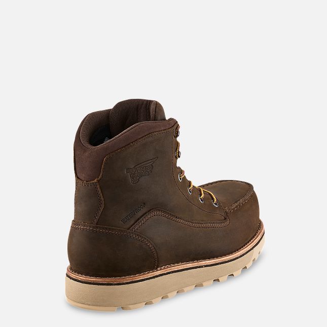 Red Wing 6-inch Vandtætte, Insulated Sikkerheds Tå Boot Tan | SN8510392