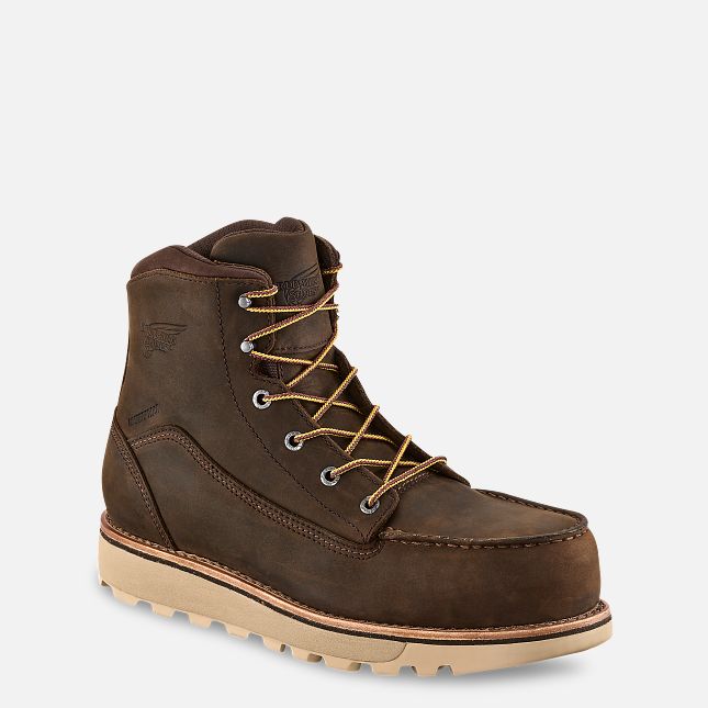 Red Wing 6-inch Vandtætte, Insulated Sikkerheds Tå Boot Tan | SN8510392