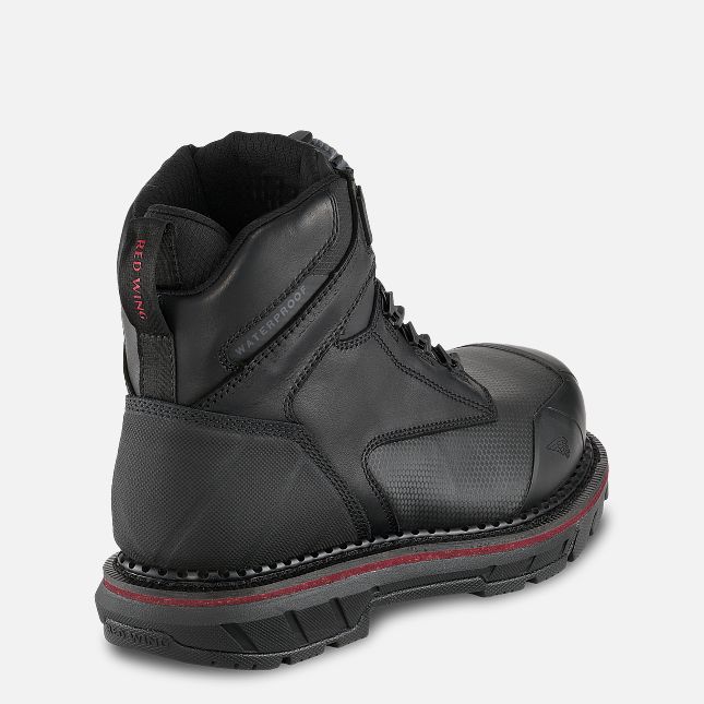 Red Wing 6-inch Waterproof BOA® Safety Toe Boot Sort | XU7415890