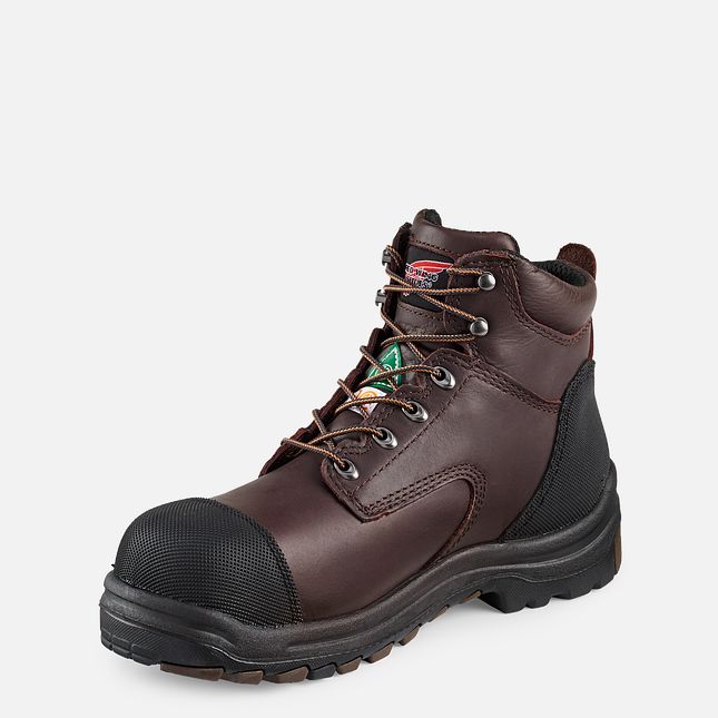 Red Wing 6-inch Waterproof CSA Safety Toe Boot Black-Brown | TN7149235