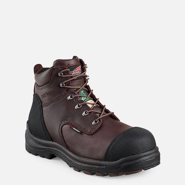 Red Wing 6-inch Waterproof CSA Safety Toe Boot Black-Brown | TN7149235