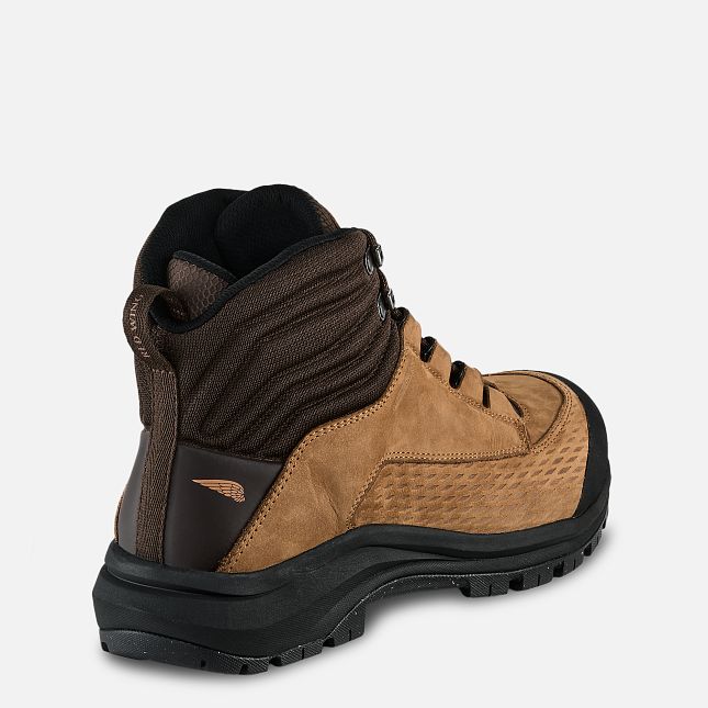 Red Wing 6-inch Waterproof Safety Toe Boot Black-Tan Fleck | UW7925304