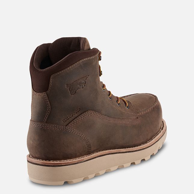 Red Wing 6-inch Waterproof Safety Toe Boot Tan | NL0753219