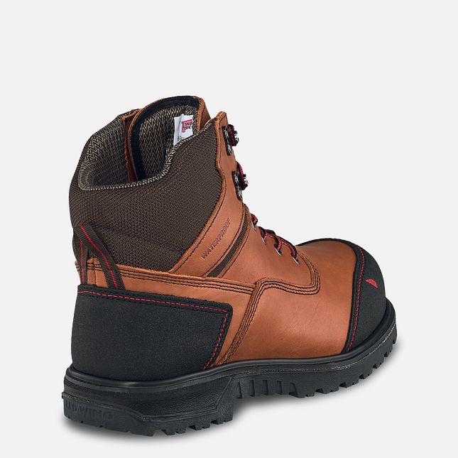 Red Wing 6-inch Waterproof Safety Toe Boot Black-Gray | NG6537904