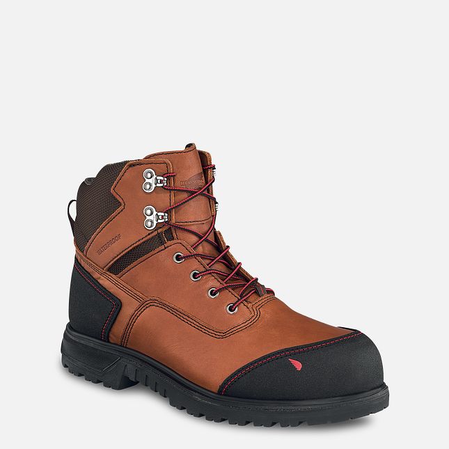 Red Wing 6-inch Waterproof Safety Toe Boot Black-Gray | NG6537904