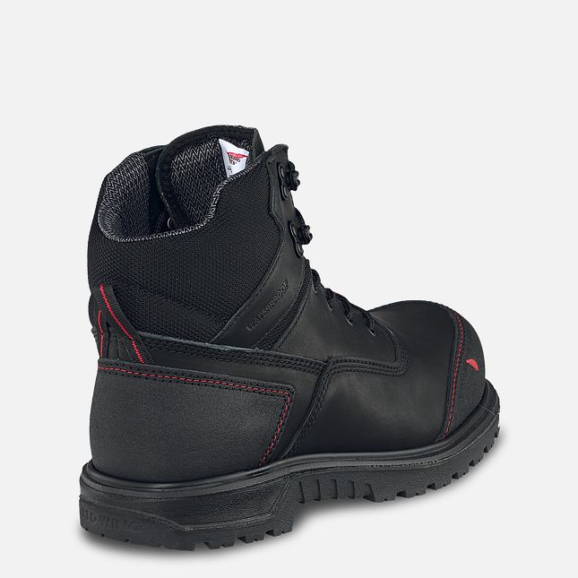 Red Wing 6-inch Waterproof Safety Toe Boot Black-Gray | AR0294816