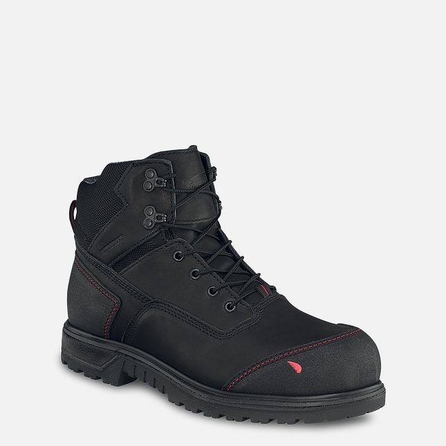 Red Wing 6-inch Waterproof Safety Toe Boot Black-Gray | AR0294816