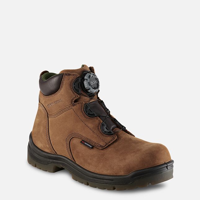 Red Wing 6-inch Waterproof Safety Toe Boot Brune | VU4198730