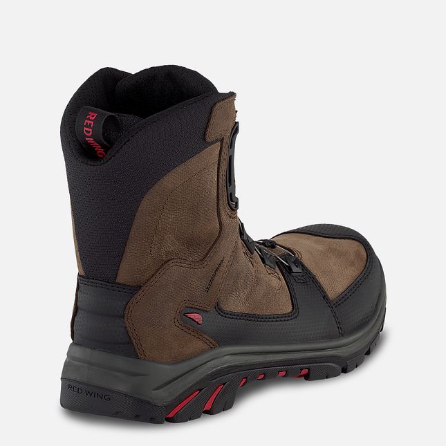 Red Wing 8-inch BOA®, Waterproof, CSA Safety Toe Boot Black-Red | ZH3758421