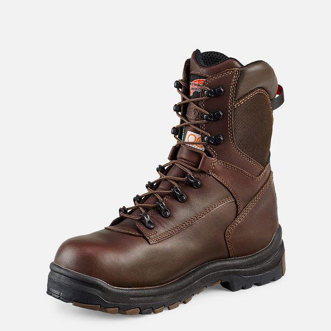 Red Wing 8-inch Insulated, Waterproof CSA Safety Toe Boot Black-Brown | OP8354026