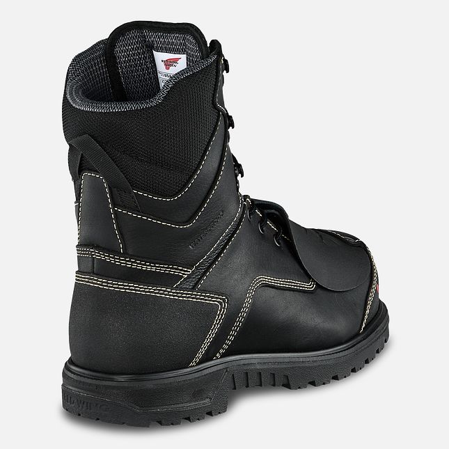 Red Wing 8-inch Waterproof, Metguard, CSA Safety Toe Boot Black-Gray | QU6790852