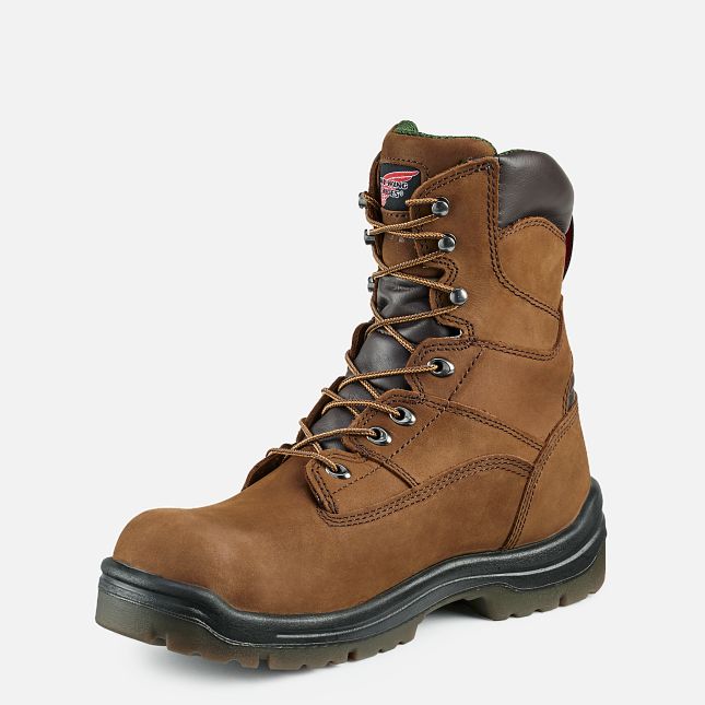 Red Wing 8-inch Waterproof Safety Toe Boot Brune | UY6154729