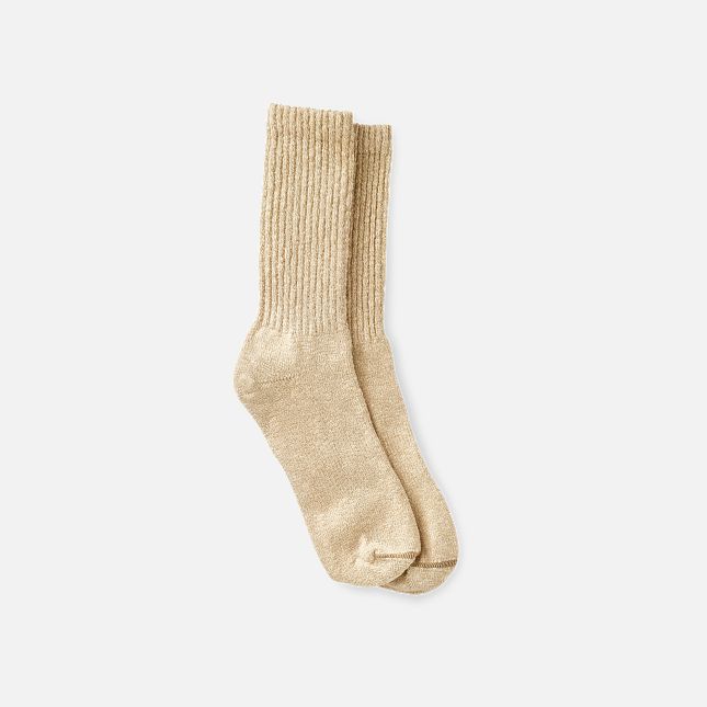 Red Wing Cotton Blend Ragg Crew Boot Socks in Over Dyed Cream/Coffee Cotton Blend | AZ4516829