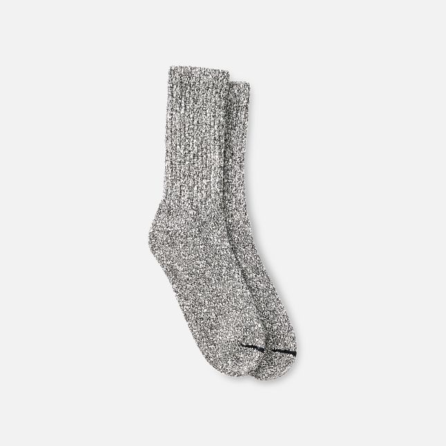 Red Wing Cotton Blend Ragg Crew Socks in Black/White Cotton Blend | CS1294876