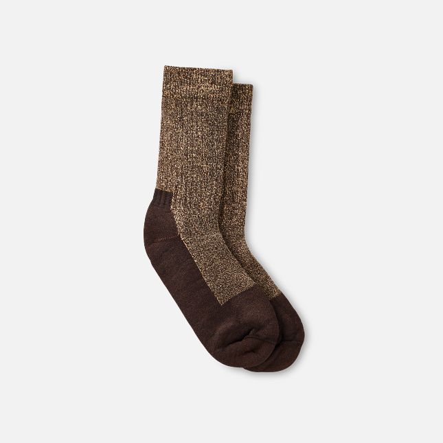 Red Wing Deep Toe-Capped Crew Sock in Brown | DR9260584