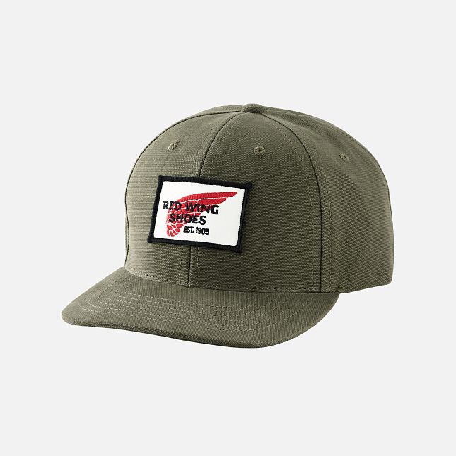 Red Wing Embroidered Logo Ball Cap in Green | DT5694273