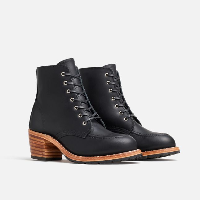 Red Wing Heeled Boot in Black Boundary Leather | OA9347562