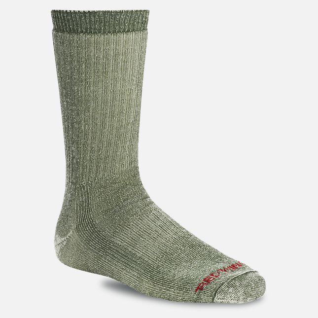 Red Wing Merino Wool Blend Crew Sock in Olive | RN8237190