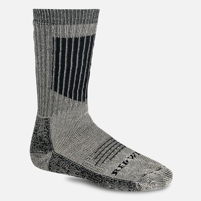 Red Wing Merino Wool Blend Mid-Calf sock in Black | IL9581623