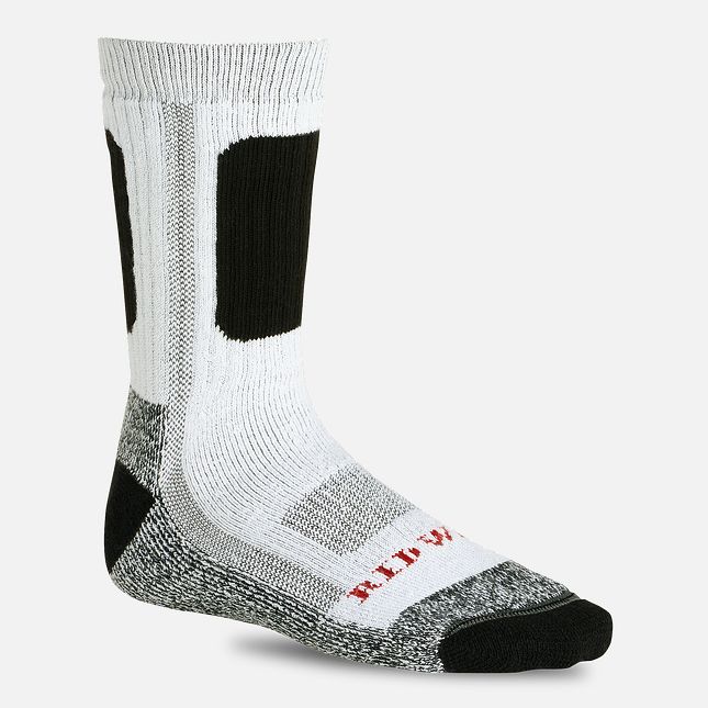 Red Wing Performance Crew Sock in White | OD6230417